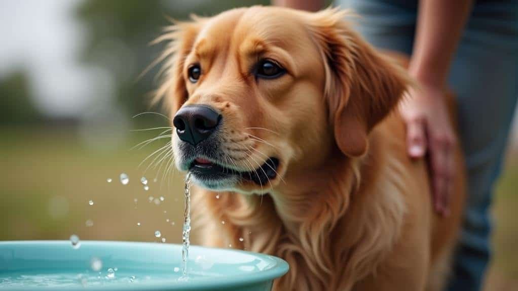 dog coughs after drinking