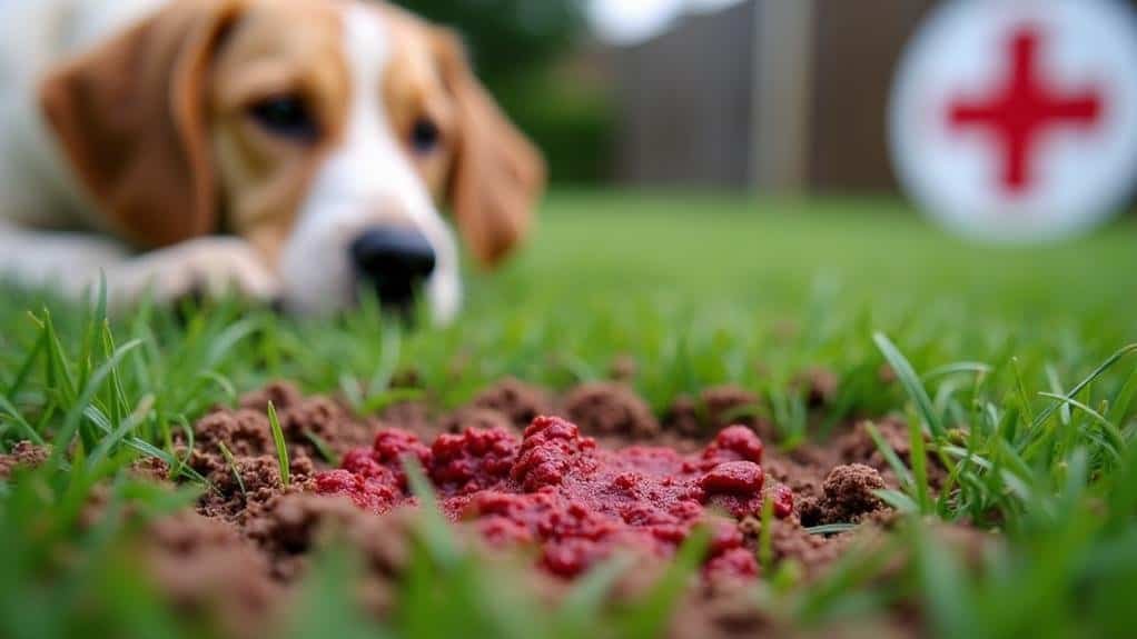 dog poop blood causes