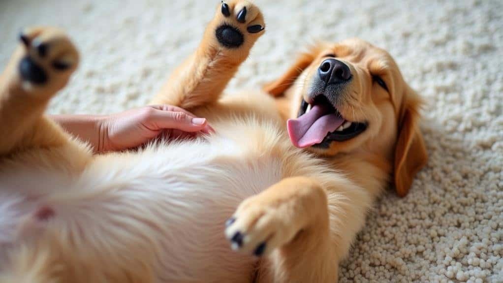 dogs enjoy belly rubs