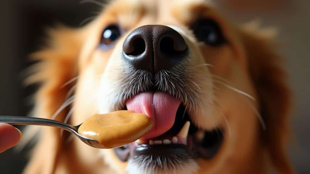 dogs love peanut butter