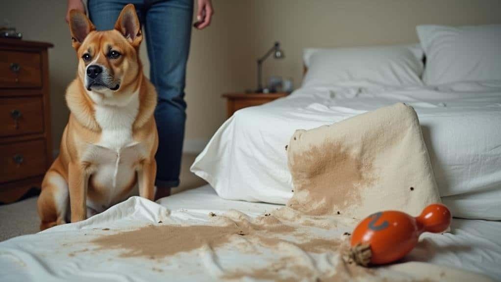 dogs peeing on beds