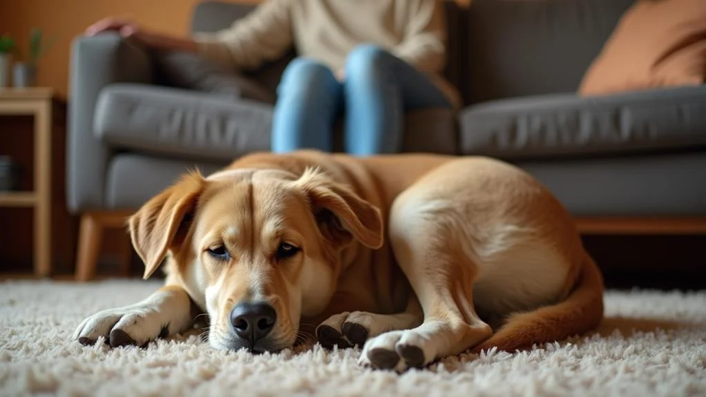 dogs seek comfort proximity