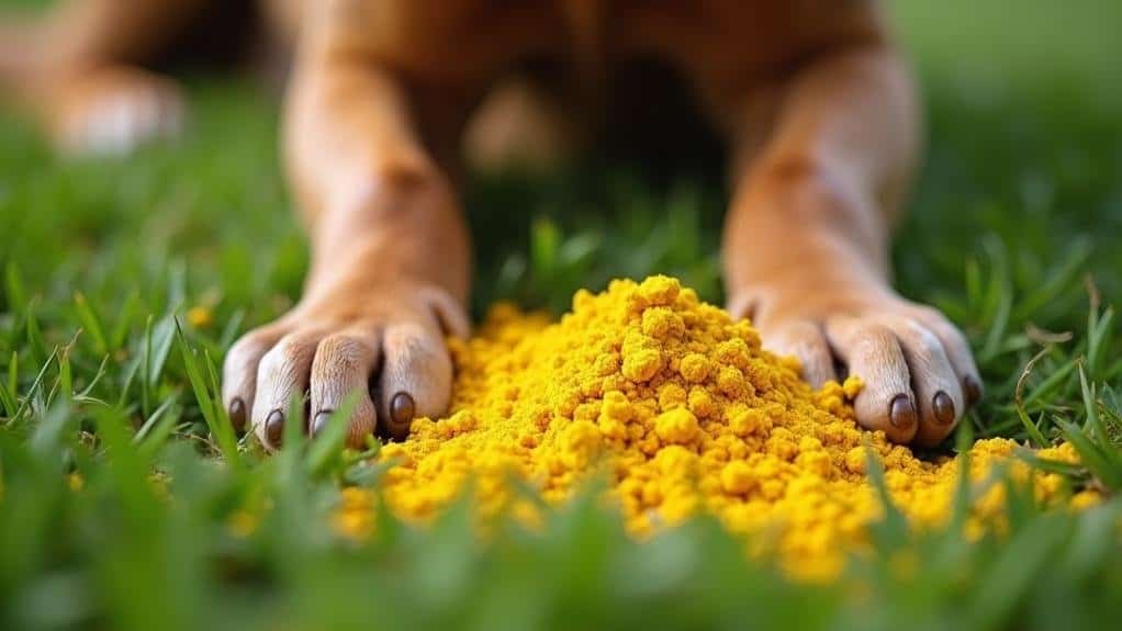 yellow dog poop causes